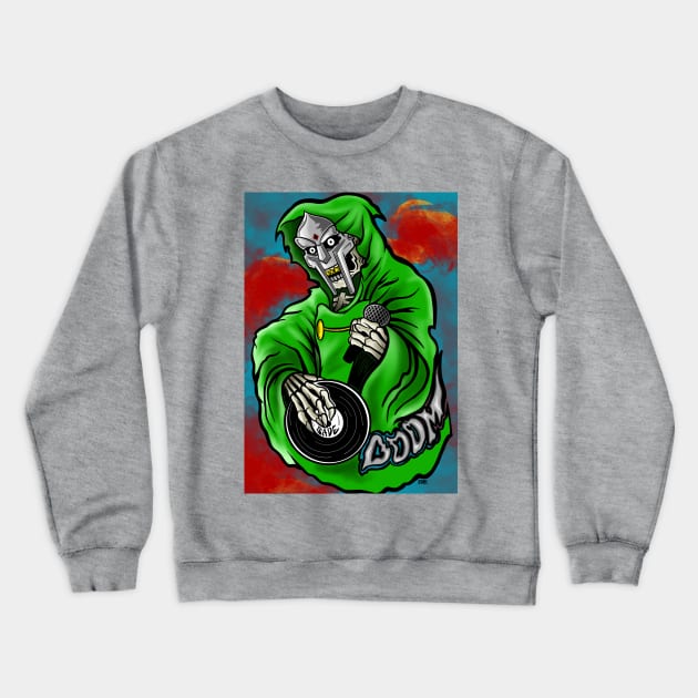 Grim Rapper MF DOOM - colorful Crewneck Sweatshirt by TheDopestRobot